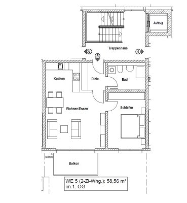 moderne 2 Zimmer Wohnung in Nürnberg Großreuth