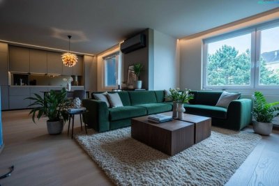 Luxuriöse Designer Wohnung vor den Toren Wiens - Exklusive Neubauwohnung in idyllische Grünruhelage mit unmittelbarer Nähe zur U1 - Station.
