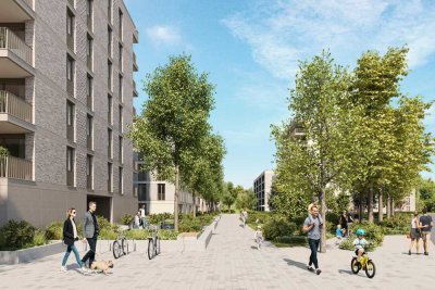 Neubau: Bezugsfertige, hochwertige 3-Zimmer-Wohnung mit Loggia | Wohnung D97