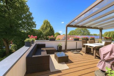 Moderne innenstadtnahe Penthouse-Wohnung mit Dachterrasse,