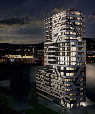 Leben mitten in Stuttgart mit tollem Blick - beeindruckende 3-Zimmer-Wohnung im Cloud No7
