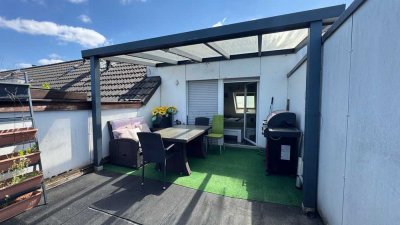 Maisonette-Wohnung mit 4 Zimmern, Balkon, Dachterrasse und Garage – Zentrale, ruhige Lage