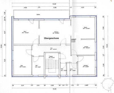 Grosse Wohnung mit Einbauküche und Balkon in Westhausen