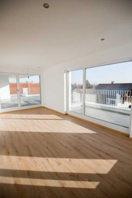 Lichtdurchflutetes Penthouse mit Blick ins Grüne. Ruhig gelegen und trotzdem top angebunden!