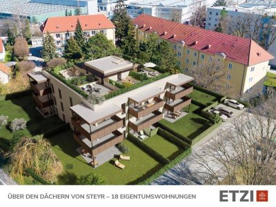 Über den Dächern von Steyr: Moderne Eigentumswohnung ab € 373.510,-