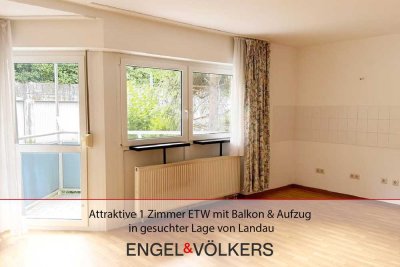 Attraktive 1 Zimmer ETW mit Balkon & Aufzug in gesuchter Lage von Landau!