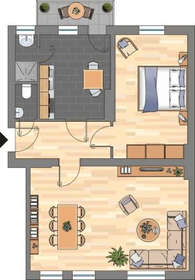 3-Zimmer-Wohnung mit Balkon in Bremerhaven-Lehe!