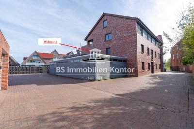 Wohnen im Zentrum von Norden! Exklusive OG-Wohnung mit 2x Balkon und Garage!