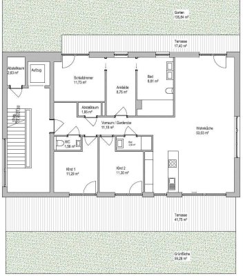 Wohnung mit 3 Zimmern Terrasse und Garten in Sankt Johann