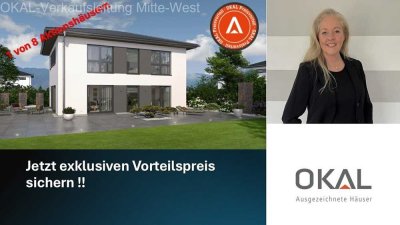 Aktion !! MODERNES WOHNHAUS MIT ELEGANTEM WALMDACH - Malervorbereitet inkl. Grundstück