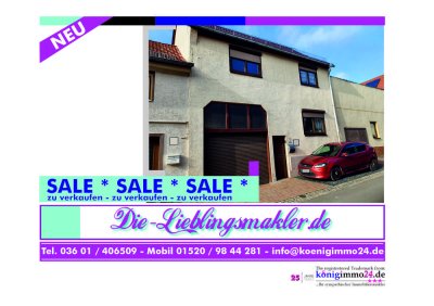 Provisionsfrei! Malern, Einziehen, Wohlfühlen - 5 Zimmer, Küche, Bad, Speisekammer, Garage, Büro