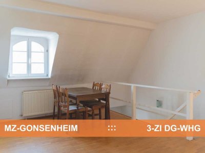 AUSBAU-FÄHIGE DG-WHG (20 m² Potential)   :::   BEST-LAGE in MZ-GONSENHEIM