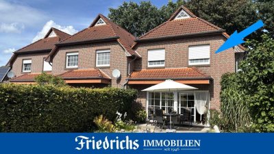 Kapitalanlage! Reihenendhaus m. Garage, Terrasse u. sonnigem Garten in Edewecht / ruh., zentr. Lage