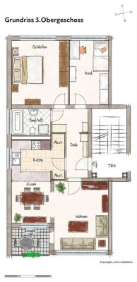 3-Zimmerwohnung mit Loggia in parkähnlichem Umfeld