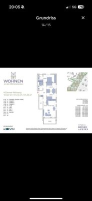 4 Zimmer Wohnung, EBK, Balkon, Stellplatz