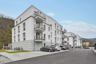 Moderne und hochwertige Erdgeschosswohnung im KfW-55-Standard!