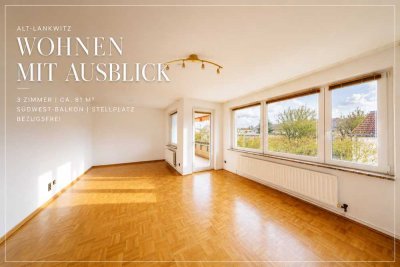 Alt-Lankwitz | Helle 3-Zimmer-Wohnung mit Südwest-Balkon, Parkett & Stellplatz