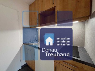 Modern sanierte 1-Zimmer-Wohnung nahe Universität mit Terrasse und Tiefgaragenstellplatz
