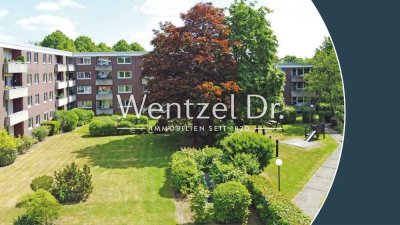 Endetage! Helle 4-Zimmerwohnung mit sonniger Loggia zum Garten – Wentzel Dr.