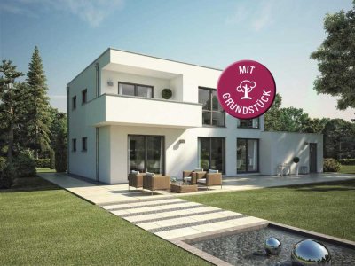 Das Würfelhaus mit Form und Funktion in bester Lage von Cossebaude