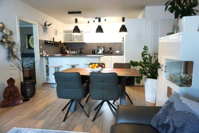 ELEGANTE - 3 Zimmer Wohnung mit hochwertiger Küche, großen Sonnenbalkon in Mondsee - 2 Tiefgaragenplätze, Lift, möblierte Übernahme möglich! Im BAURECHTSEIGENTUM