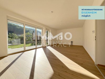 FAMILIENNEST mit GARTEN - *gefördert*4ZI - Reihenhaus mit viel Stauraum und 2Stellplätzen!