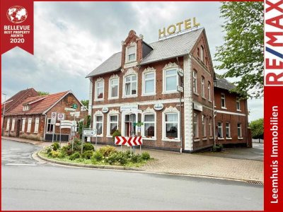 * Ehemaliges Hotel plus Wohnhaus * TOP Lage * Großes Grundstück * 18 Zimmer mit Bad * 4 Wohnungen *