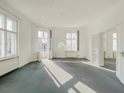 RARITÄT! KLASSISCH SCHÖNE ALTBAUWOHNUNG MIT 2 BALKONEN! SUPERHELL UND GEPFLEGT! PROVISIONSFREI!