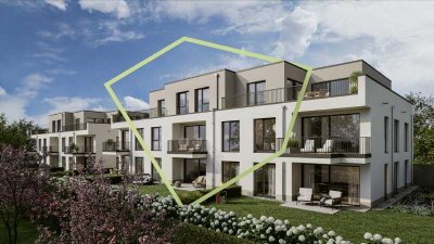 Oestrich - letzte Neubau 3 ZKB mit 76m² - Terrasse + Garten