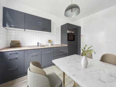 Sofort frei! Sanierte 3-Zimmer Wohnung in Augsburg-Kriegshaber mit Tiefgaragenstellplatz inclusive