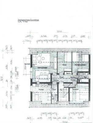 Attraktive, ruhige 4-Raum-DG-Wohnung mit Balkon in Harsum