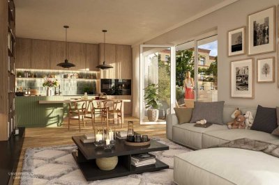 Modern geschnittene 4-Zimmer-Wohnung mit Balkon - perfekt für Familien!