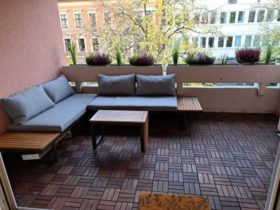 1-Zimmer Wohnung mit großem Balkon in Lichterfelde FU-Nähe, befristet