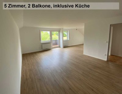 Helle 5-Zimmer-Dachgeschosswohnung mit gehobener Innenausstattung mit Einbauküche in Berghülen