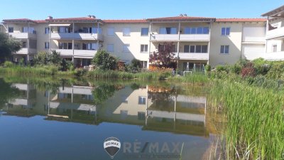 "Barrierefreie 3-Zimmer-Dachgeschoß-Wohnung mit Schwimmteich"