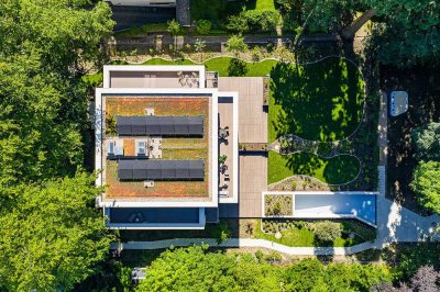 Penthousewohnung mit drei Dachterrassen und Blick ins Grüne an der Elbchaussee
