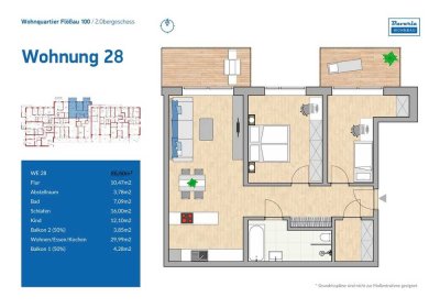 3-Zimmer-Whg. mit 2 Balkonen // NEUBAU // ERSTBEZUG