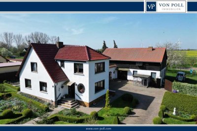 Für Natur- und Tierfreunde: Einfamilienhaus mit viel Nebengelass und Teichnutzung