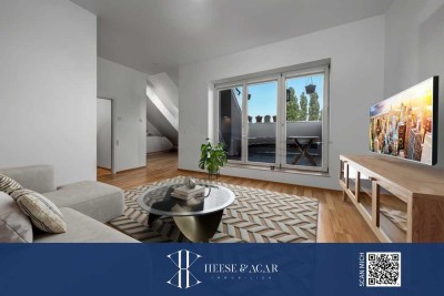 Traumhafte Dachgeschoss-Maisonette in denkmalgeschütztem Ensemble in Karlshorst - Bezugsfrei ab 1.9.