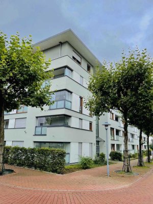 Zentrale, moderne 1-Zimmer-Neubauwohnung in Langen, komplett möbliert. Ab 01.07.2024 verfügbar.
