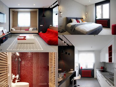 Luxuswohnung 1 Zimmer mit Balkon