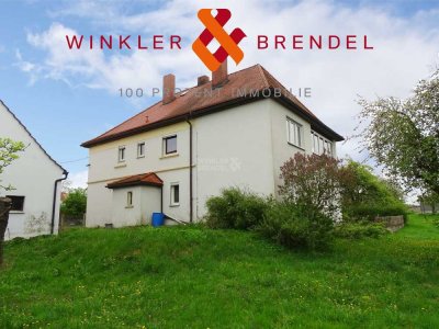 Renovierungsobjekt: Idyllisch gelegenes Ein-/Zweifamilienhaus in Breitenlesau