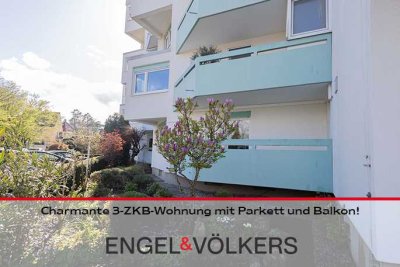 Charmante 3-ZKB-Wohnung mit Parkett und Balkon!