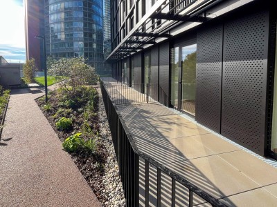 Erstbezug in den DC Flats: 1,5 Zimmer Erdgeschoßwohnung mit Terrasse – zu mieten in 1220 Wien