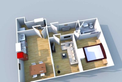 Gemütliche möblierte Wohnung in Düsseldorf - Ideal für zeitlich befristeten Aufenthalt!