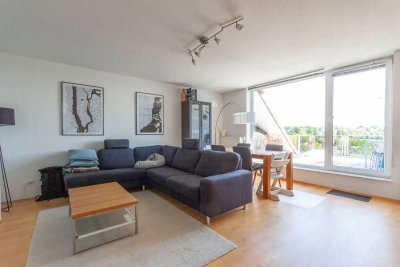 Maisonette (97 m²) in Stadtrandlage mit phantastischem Weitblick!