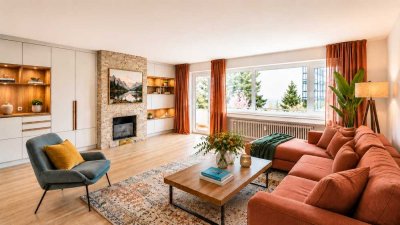 Achtung Kapitalanleger: 121m² als 4-Zi-WG/Co-Living-Invest, 15 m² Südbalkon, Glasfaser, off. Kamin