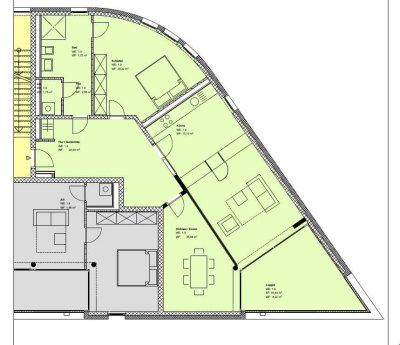 Lichtdurchflutete 3 Zimmer Wohnung mit Loggia und Blick ins Grüne!