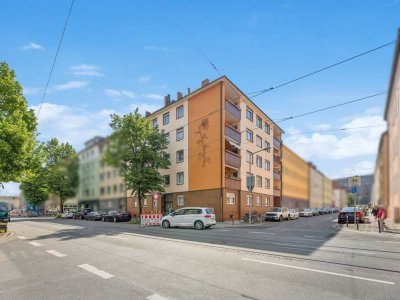 Leerstehendes 4-Zimmer-Apartment mit Südbalkon in zentraler Nürnberger Lage