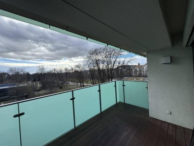 2 Zimmerwohnung mit Terrasse mit Augartenblick!